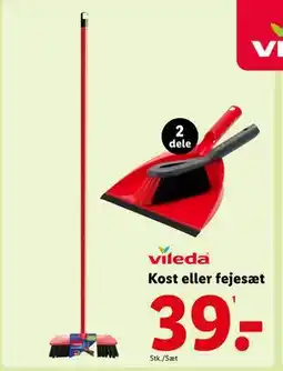 Lidl Kost eller fejesæt, DKK 39 tilbud