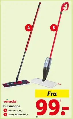 Lidl Gulvmoppe, DKK 99 tilbud