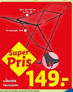 Lidl Tørrestativ, DKK 149 tilbud