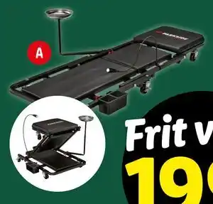 Lidl Rullebræt og værkstedstaburet, DKK 199 tilbud