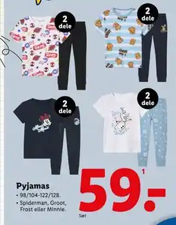 Lidl Pyjamas, DKK 59 tilbud
