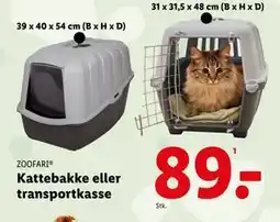 Lidl Kattebakke eller transportkasse, DKK 89 tilbud