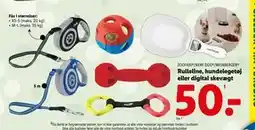Lidl Rulleline, hundelegetøj eller digital skevægt, DKK 50 tilbud