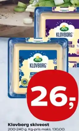 Kvickly Klovborg skiveost tilbud