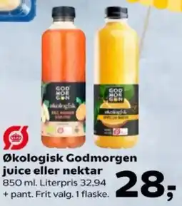 Kvickly Økologisk Godmorgen juice eller nektar tilbud
