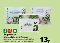 Kvickly Änglamark økologiske grøntsager tilbud