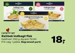 Kvickly Rahbek indbagt fisk tilbud