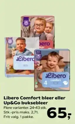 Kvickly Libero Comfort bleer eller Up&Go buksebleer tilbud