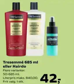 Kvickly Tresemmé eller Hairdo tilbud