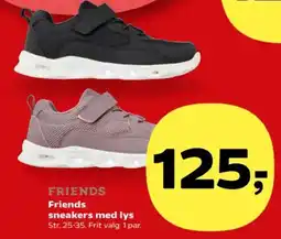 Kvickly FRIENDS Friends sneakers med lys tilbud