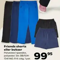 Kvickly Friends shorts eller bukser tilbud