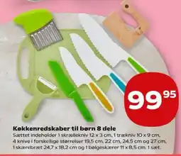 Kvickly Køkkenredskaber til børn 8 dele tilbud