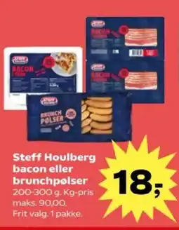 Kvickly Steff houlberg bacon eller brunchpølser tilbud