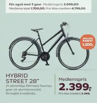Kvickly HYBRID STREET 28" tilbud