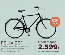 Kvickly FELIX 28" tilbud