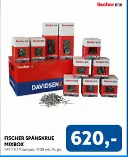 Davidsen FISCHER SPÅNSKRUE MIXBOX tilbud