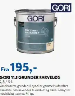 Davidsen Gori 11.1 grunder farveløs tilbud