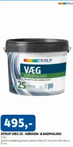 Davidsen Dyrup væg 25 - køkken- & badmaling tilbud