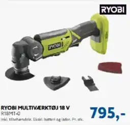 Davidsen RYOBI MULTIVÆRKTØJ 18 V R18MT-0 tilbud
