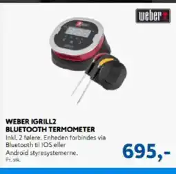 Davidsen WEBER IGRILL2 BLUETOOTH TERMOMETER tilbud