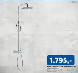 Davidsen ADORA INFIGO TERMOSTATBRUSESÆT tilbud