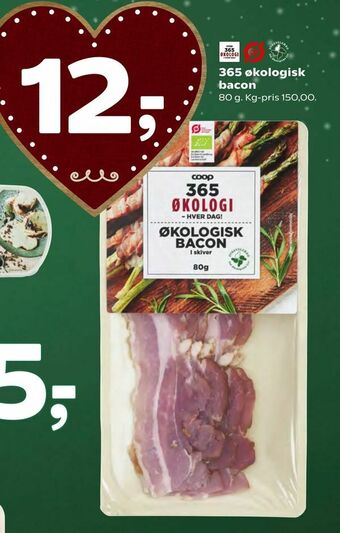 Coop 365 365 økologisk bacon tilbud