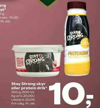Stay Strong skyr eller protein drik