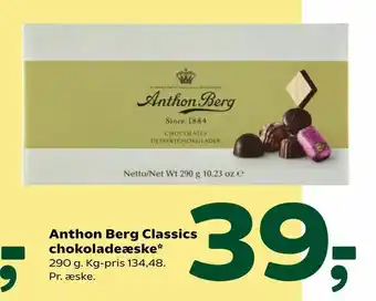 Coop 365 Anthon Berg Classics chokoladeæske tilbud