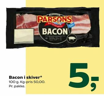 Coop 365 Bacon i skiver tilbud