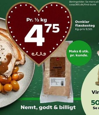 Coop 365 Ovnklar flæskesteg tilbud