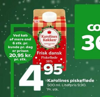 Coop 365 Karolines piskefløde tilbud