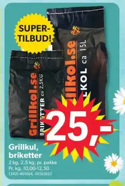 BigDollar Grillkul, briketter tilbud