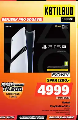Power SONY Konsol PlayStation 5 Pro tilbud