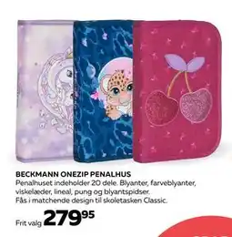 Bog & idé BECKMANN ONEZIP PENALHUS, DKK 279.95 tilbud