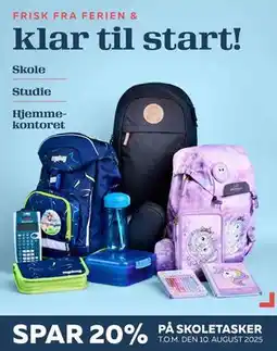 Bog & idé SPAR 20% PÅ SKOLETASKER tilbud