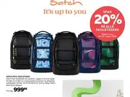 Bog & idé SATCH PACK SKOLETASKE, DKK 999.95 tilbud