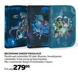 Bog & idé BECKMANN ONEZIP PENALHUS, DKK 279.95 tilbud