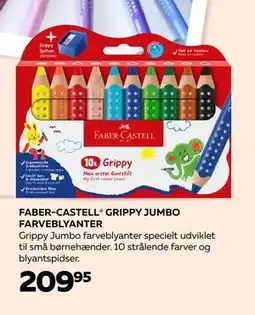 Bog & idé FABER-CASTELL GRIPPY JUMBO FARVEBLYANTER, DKK 209.95 tilbud