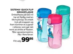 Bog & idé QUICK FLIP DRIKKEFLASKE, DKK 99.95 tilbud