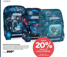 Bog & idé BECKMANN CLASSIC SKOLETASKE, DKK 899.95 tilbud
