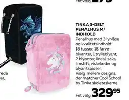 Bog & idé TINKA 3-DELT PENALHUS M/ INDHOLD, DKK 329.95 tilbud