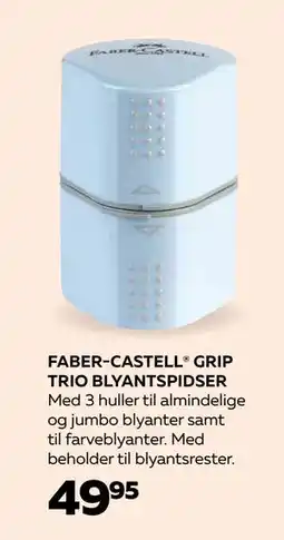 Bog & idé FABER-CASTELL GRIP TRIO BLYANTSPIDSER, DKK 49.95 tilbud