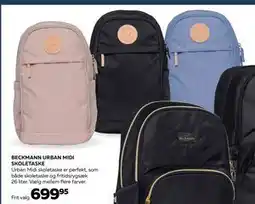 Bog & idé BECKMANN URBAN MIDI SKOLETASKE, DKK 699.95 tilbud