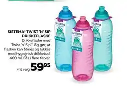 Bog & idé TWIST ’N’ SIP DRIKKEFLASKE, DKK 59.95 tilbud