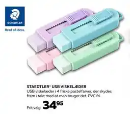 Bog & idé STAEDTLER USB VISKELÆDER, DKK 34.95 tilbud