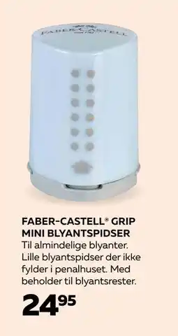 Bog & idé FABER-CASTELL GRIP MINI BLYANTSPIDSER, DKK 24.95 tilbud