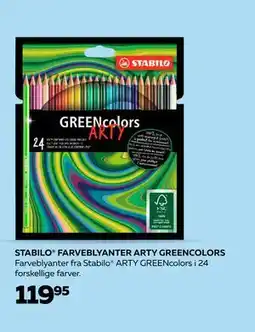 Bog & idé STABILO FARVEBLYANTER ARTY GREENCOLORS, DKK 119.95 tilbud