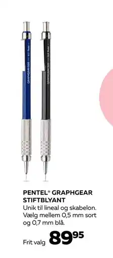 Bog & idé PENTEL GRAPHGEAR STIFTBLYANT, DKK 89.95 tilbud