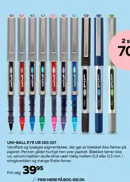 Bog & idé UNI-BALL EYE UB 150/157, DKK 39.95 tilbud