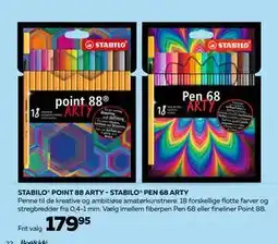 Bog & idé STABILO POINT 88 ARTY - STABILO PEN 68 ARTY, DKK 179.95 tilbud